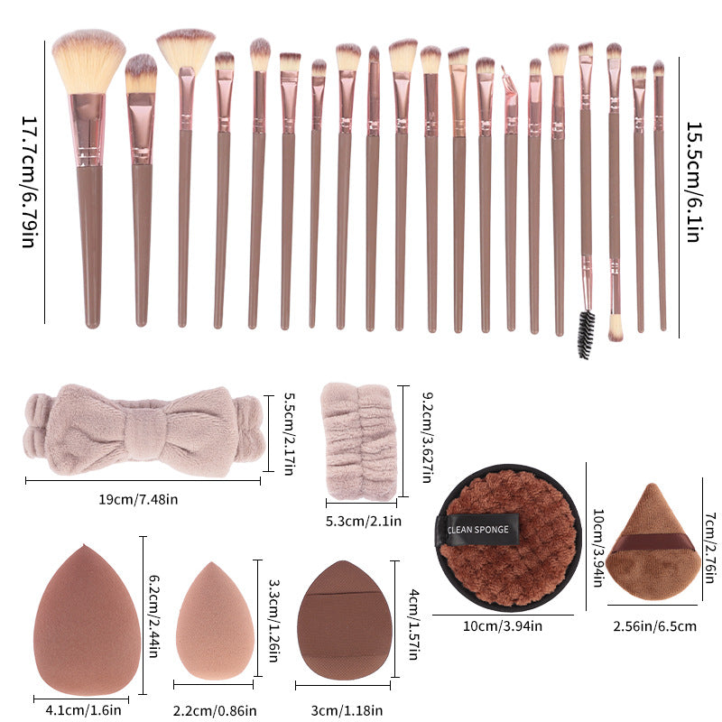 40-Piece Beauty Tool Set Makeup Sponge Face Wash Puff Xiyin Te Makeup Brush Cross-Border Exclusive Supply - image 5