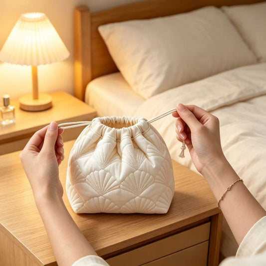 Cross-Border Hot-Selling Cosmetic Bag, Large-Capacity Polyester Drawstring Bag, Portable Drawstring Bag, Ins Travel Cosmetics Storage Bag - image 2