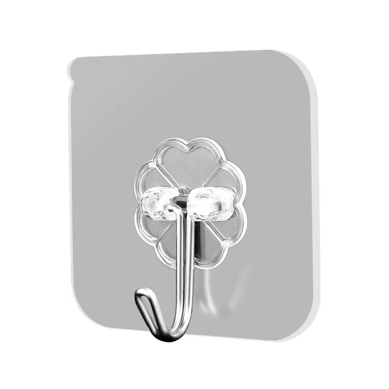 Adhesive Hooks, No-Drill, Heavy-Duty, Nail-Free, Wall-Mounted, Bathroom Mop Holder, Traceless Hooks, Strong Adhesive Stickers - image 5
