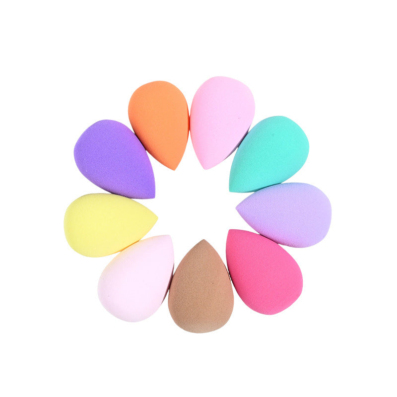 Colorful Mini Makeup Sponge, Water Drop-Shaped Makeup Puff, Dry and Wet Dual-Use Sponge Puff, Makeup Auxiliary Tool - image 5