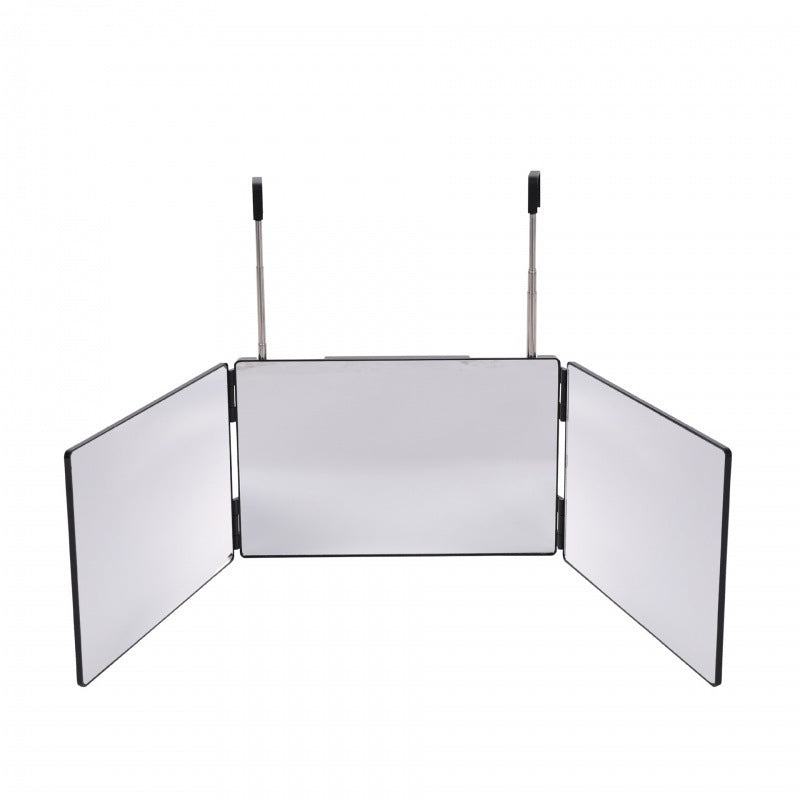 Hanging Led Makeup Folding Three-Way Mirror Cross-Border 70% off Mirror Rearview Threemirror Adjustable and Extendable - image 5