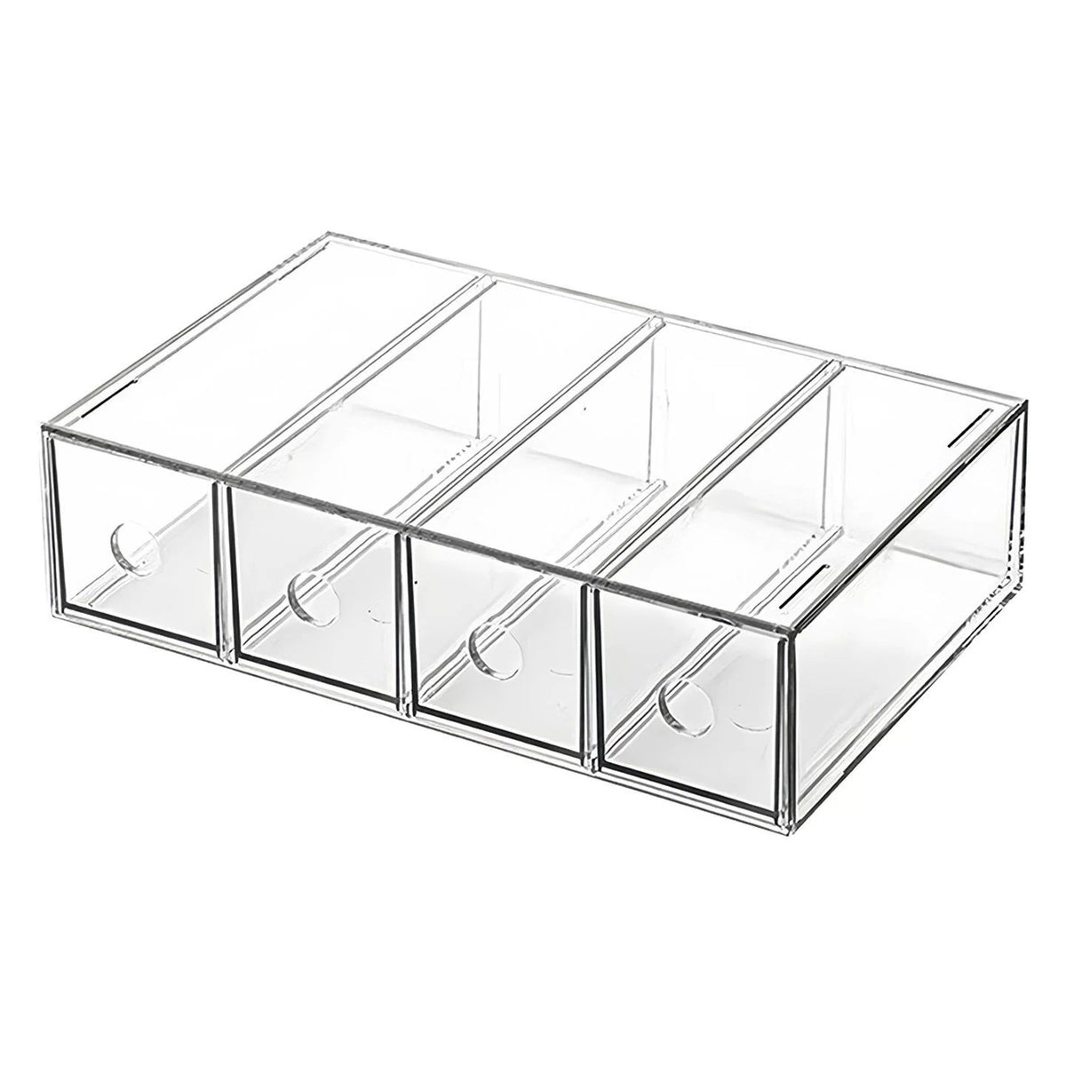 Glasses Storage Box with Compartments, Drawer-Style, Large Capacity, Handmade Material Desktop Storage Box, Acrylic Transparent Nail Art Box - image 5