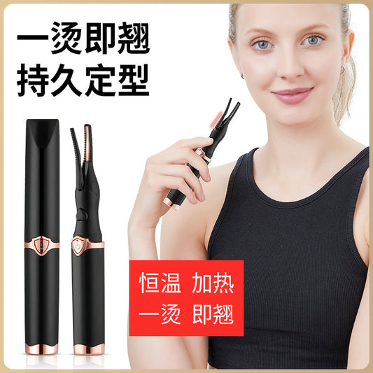 New cross-border electric heated eyelash curler, long-lasting styling electric eyelash curler, USB rechargeable heating - image 2