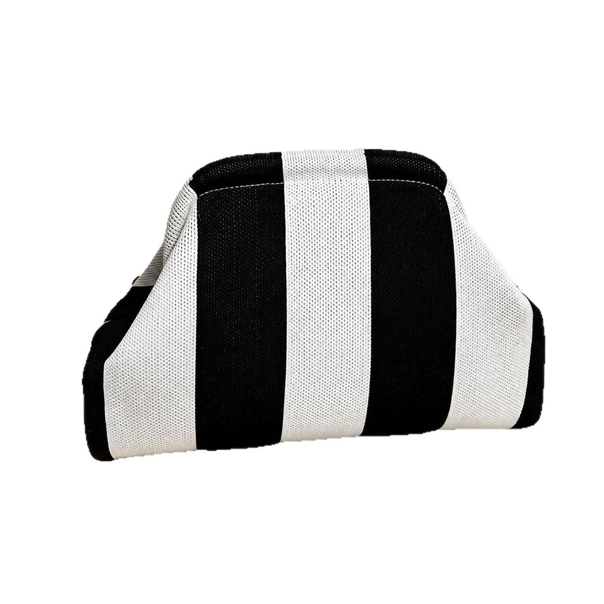 Cross-border exclusive striped crossbody knitted clutch bag, versatile for everyday use, fly-knit clip makeup bag with large capacity - image 5