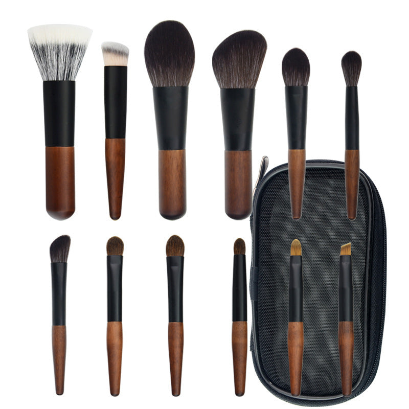 New improved 12-piece mini portable makeup brush set with animal hair for beauty application, Cangzhou eyeshadow - image 5
