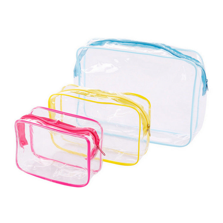 Travel Storage Transparent Toiletry Bag Pvc Thickened Cosmetic Bag Household Skincare Toiletry Bag Convenient Storage Bag for Lazy People - image 5