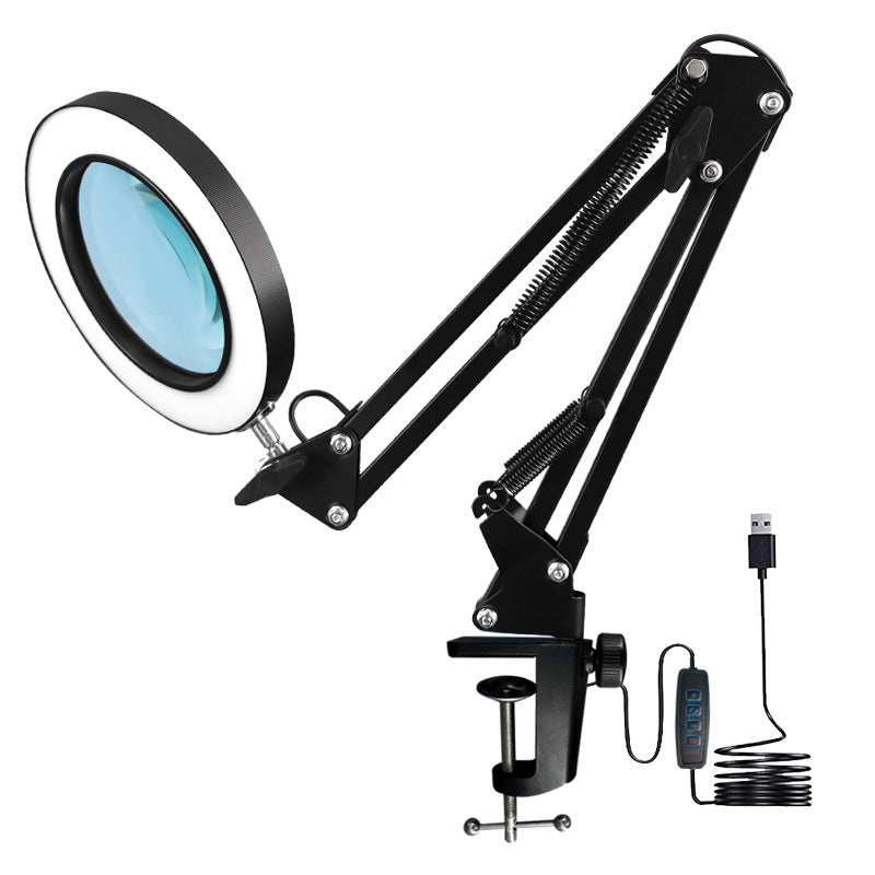 Maintenance Magnifier Lamp Makeup Nail Art Eyelash Work Folding Portable Eye Protection Reading Learning Table Lamp - image 5