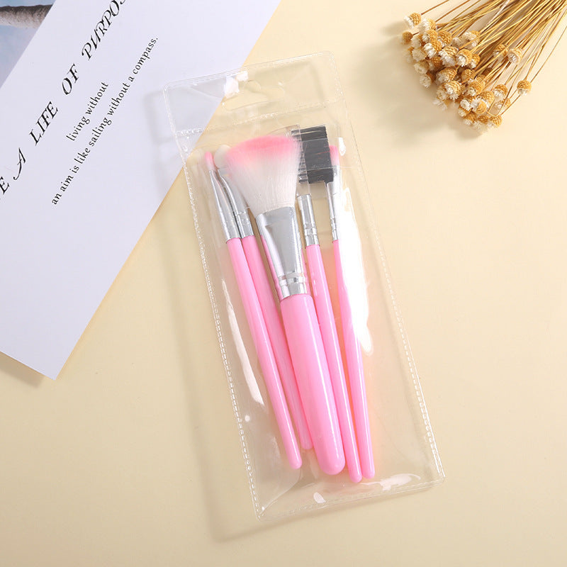 New 5 Brush Makeup Brush suit Pink Beauty Tools Eye Shadow Brush Makeup Brush Wholesale - image 5