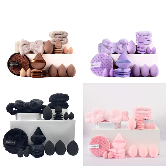 Cross-Border Beauty Sponge Set, Non-Latex Floating Bottle Powder Puff, Sponge Cushion Makeup Sponge, Non-Powder-Absorbing, Dual-Use for Dry and Wet Application - image 2