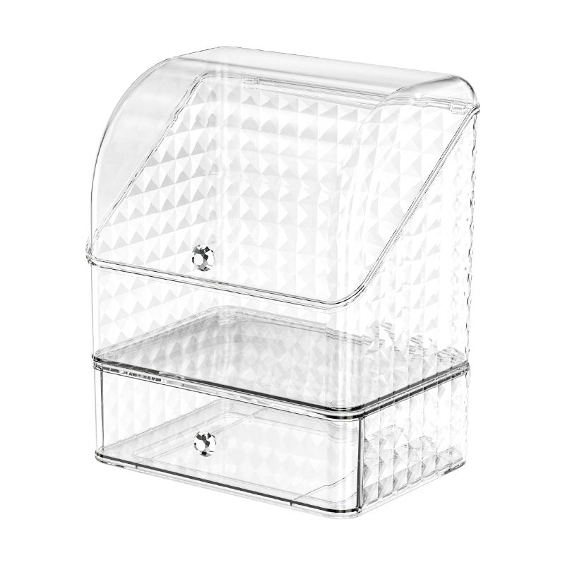 Cosmetic Storage Box, Home Desktop Skin Care Product Storage, Makeup Box, Dust-Proof Dressing Table, Washbasin Storage Rack - image 5