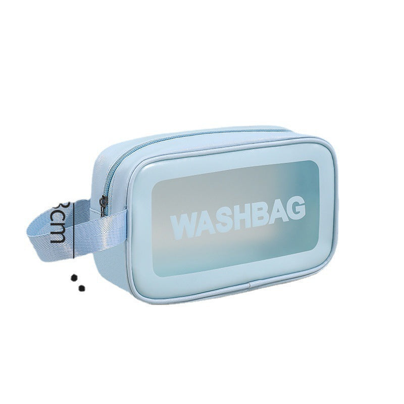 PU frosted waterproof cosmetic bag large capacity high-looking portable cosmetic storage bag wash swimming bag - image 5