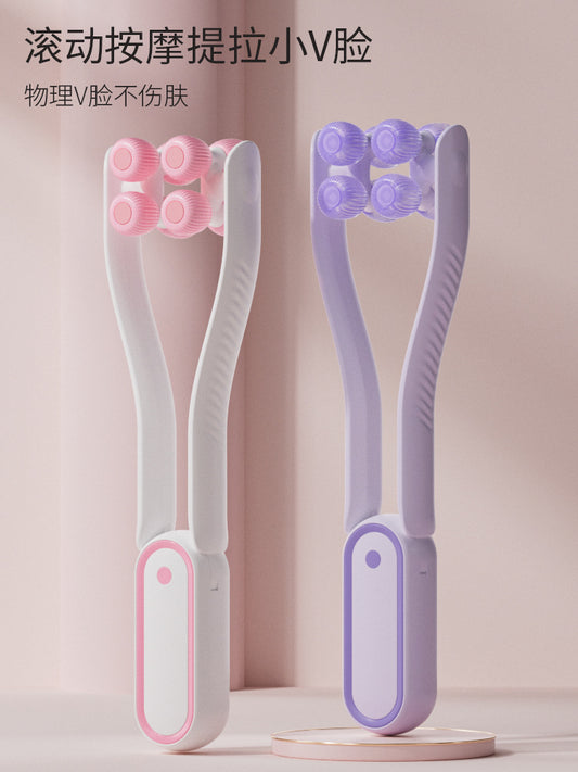 Facial V-Face Lifting, Slimming and Tightening Double Chin, Nasolabial Fold Roller, Manual Massage Beauty Instrument, Masseter Muscle Shaping Tool - image 2