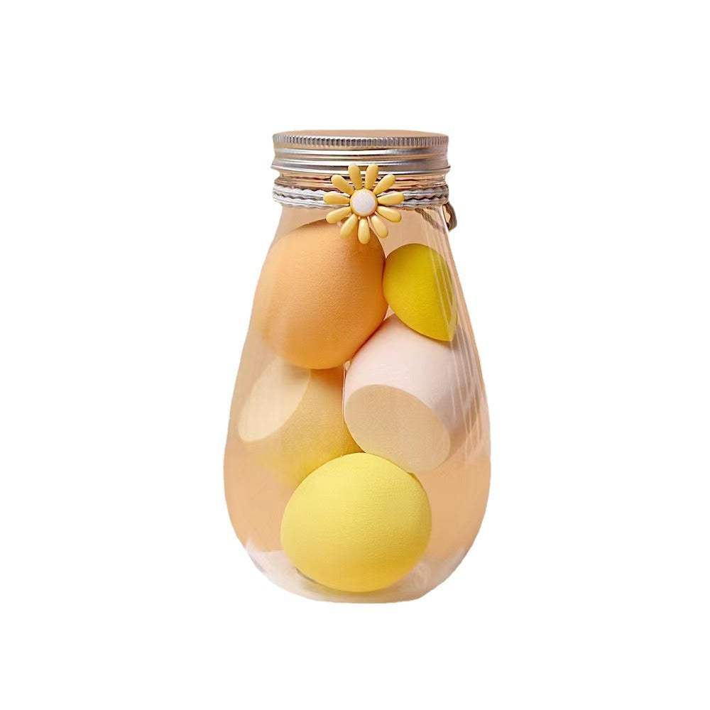 Drift Bottle Beauty Egg Set 4 Large + 3 Small 4 Large + 2 Small Drift Bottled Powder Puff Set Makeup Egg Makeup Egg - image 5