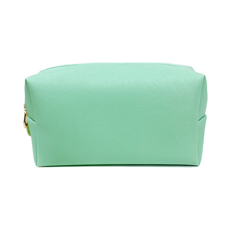 Cross-border Hot Selling Dopamine Color Leather Makeup Storage Octagonal Small Square Bag Simple Solid Color Gift Cosmetic Bag - image 5