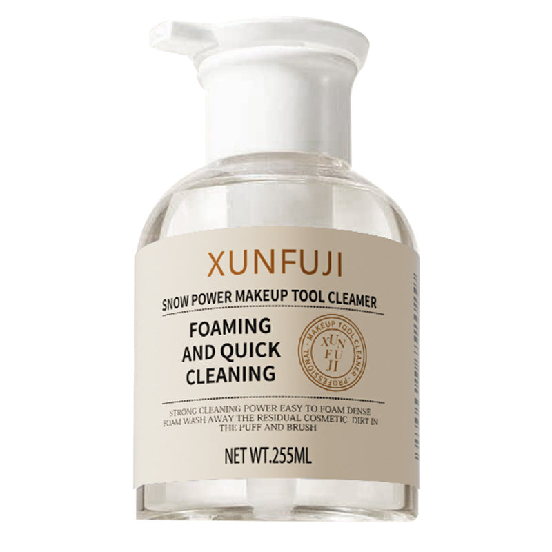 Xunfujie 255ml Powder Puff Cleaner Makeup Brush Cleaning Liquid Cleaner Makeup Sponge Beauty - image 5