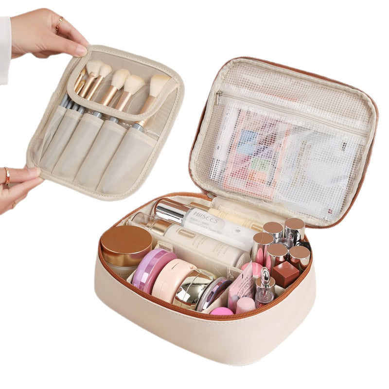 New Sealed Large Partition Wash Bag Large Capacity Travel Cosmetic Storage Bag High-grade Portable Cosmetic Bag - image 5