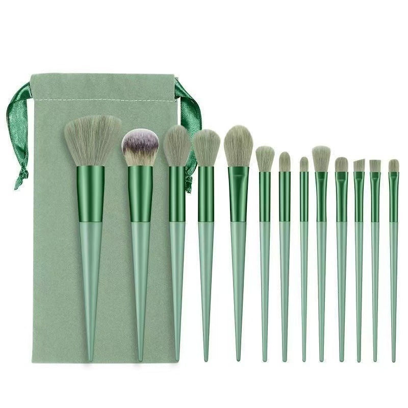 13-Piece Makeup Brush Set for Beginners, Loose Powder, Eye Shadow, Lip Concealer, Blush, Foundation, Soft-Bristled Beauty Makeup Brush for All Seasons - image 5