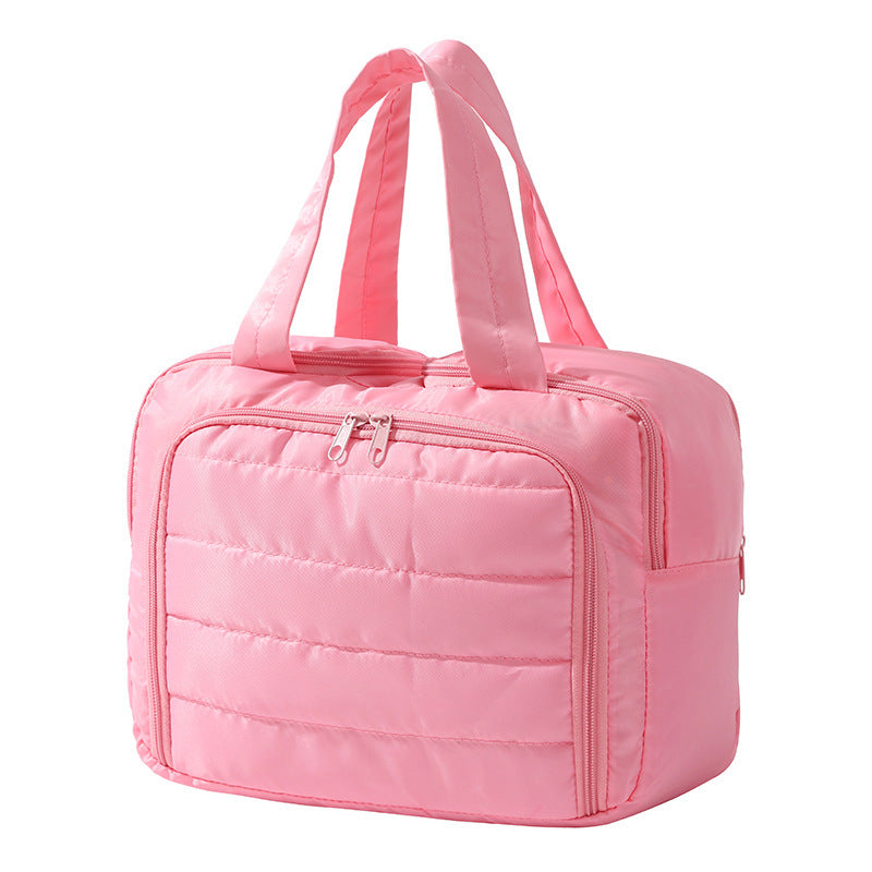 Fashionable and Simple Cosmetic Bag for Women 2025 New Model Portable Lightweight Large-Capacity Partitioned Storage Bag Travel Toiletry Bag - image 5