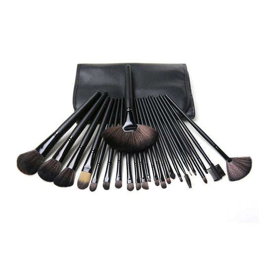24 Black Makeup Brushes Set Makeup Artist Full Set of Eye Shadow Brushes Loose Powder Brush Beauty Tools Makeup Brushes - image 2