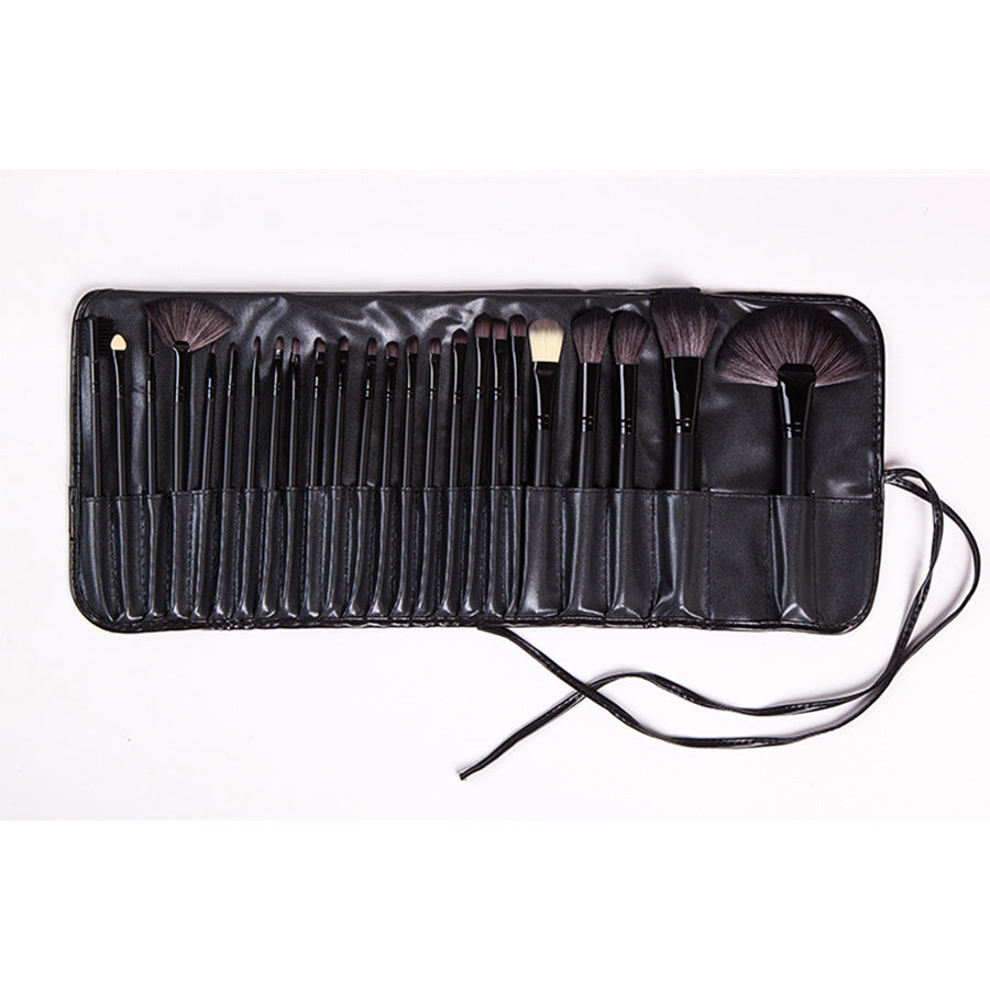 24 Black Makeup Brushes Set Makeup Artist Full Set of Eye Shadow Brushes Loose Powder Brush Beauty Tools Makeup Brushes - image 5