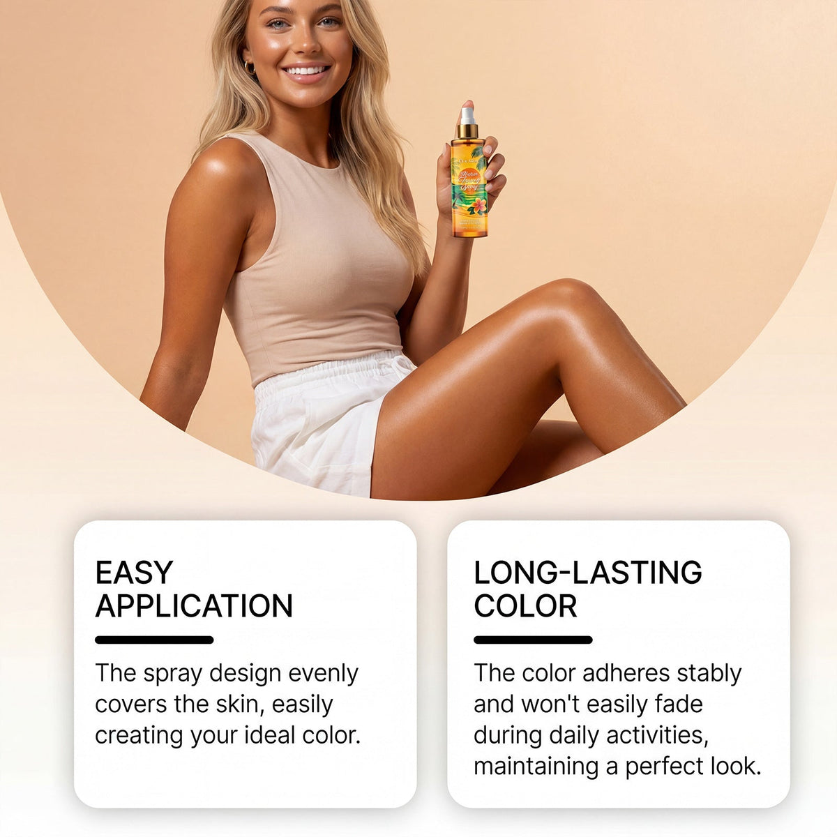 Even-toning Darkening Spray for Summer Outdoor Use to Enhance