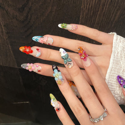 Island Elf Trendy Wearable Nails Featuring French-style 3d