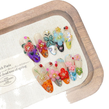 Island Elf Trendy Wearable Nails Featuring French-style 3d