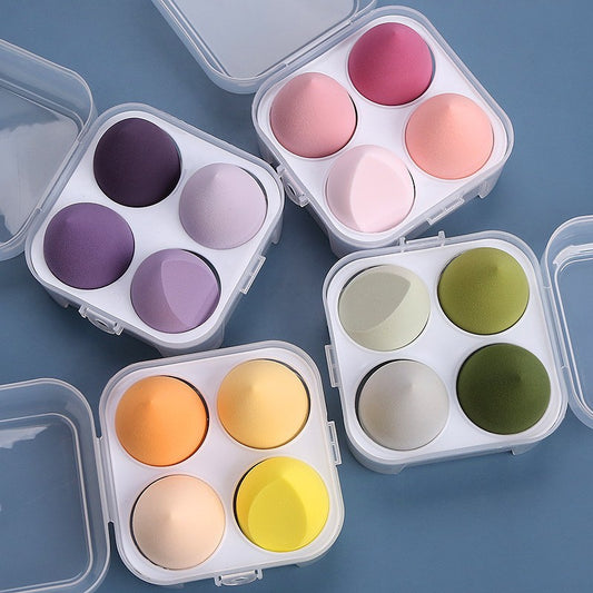 Beauty Sponge Set: Waterdrop-Shaped, Non-Powder-Absorbing Makeup Sponge, Cushion Puff, Makeup Sponge, Sponge Set, Setting Powder, Liquid Foundation - image 2