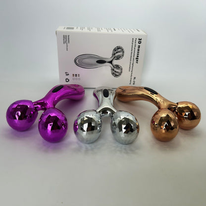 3D Face Slimming Device Manual Roller Massager for Shaping and Tightening Skin, Facial Beauty Massager, Face Slimming Tool - image 2