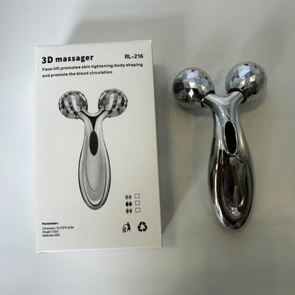3D Face Slimming Device Manual Roller Massager for Shaping and Tightening Skin, Facial Beauty Massager, Face Slimming Tool - image 4