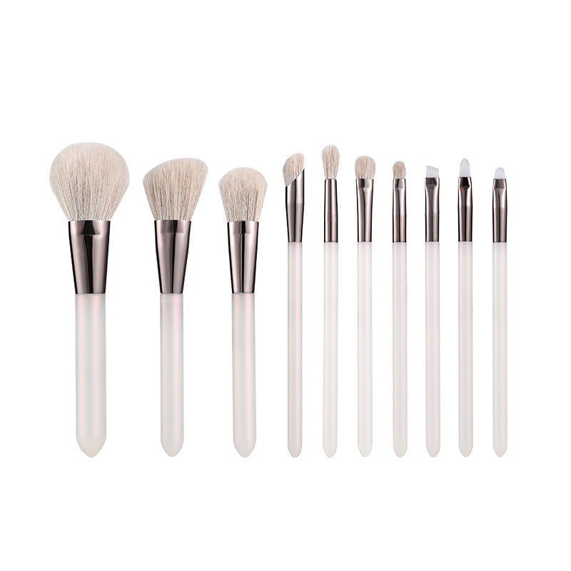 10-Piece Makeup Brush Set, Cross-Border Mini Portable High-Value Full Set of Soft-Bristle Powder Brush, Foundation Brush, Blending Brush - image 5
