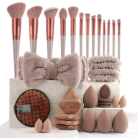 Cross-Border Makeup Sponge Set 20Pc 33Pc 40Pc Large Beauty Tool Set Face Washing Makeup Sponge - image 2