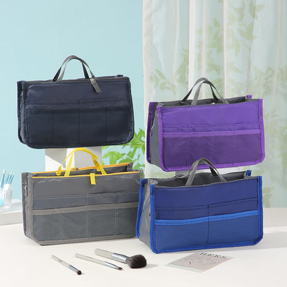 Double Zipper Thickened Toiletry Bag, Multi-Functional Data Cable Storage Bag, Portable Lightweight Large-Capacity Cosmetic Bag - image 2
