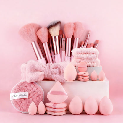 40-Piece Beauty Tool Set Makeup Sponge Face Wash Puff Xiyin Te Makeup Brush Cross-Border Exclusive Supply - image 3