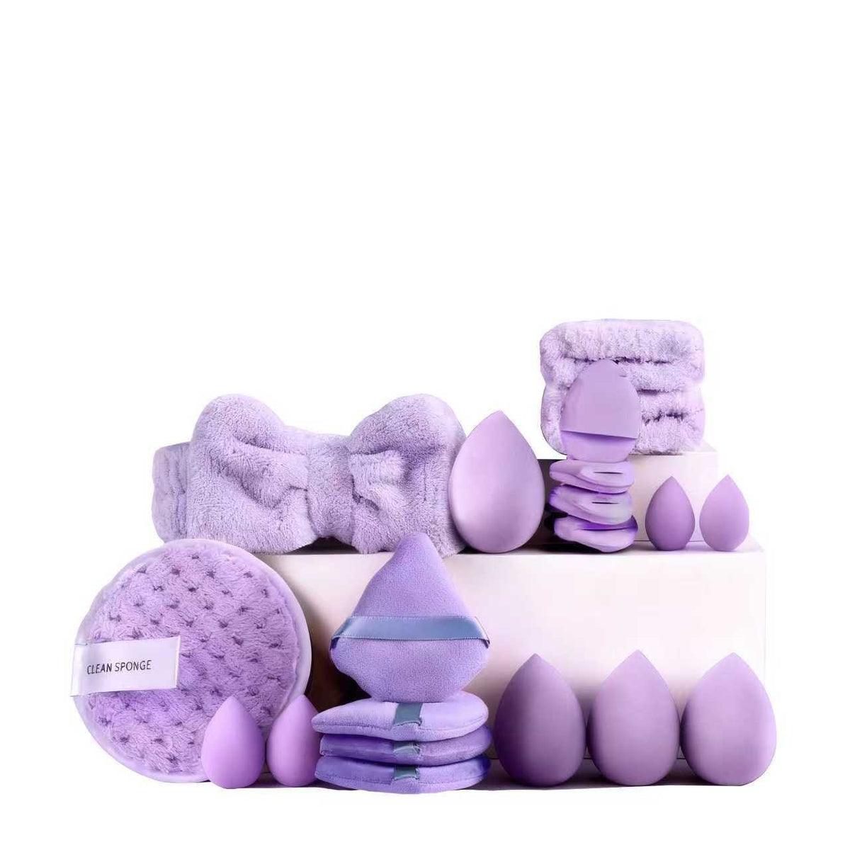 Cross-Border Makeup Sponge Set 20Pc 33Pc 40Pc Large Beauty Tool Set Face Washing Makeup Sponge - image 5
