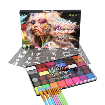 Cross-Border Supply of 42-Color Water-Soluble Body Painting Set, Children's Face Paint, Halloween and Christmas Makeup - image 2