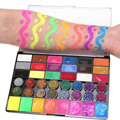 Cross-Border Supply of 42-Color Water-Soluble Body Painting Set, Children's Face Paint, Halloween and Christmas Makeup - image 4