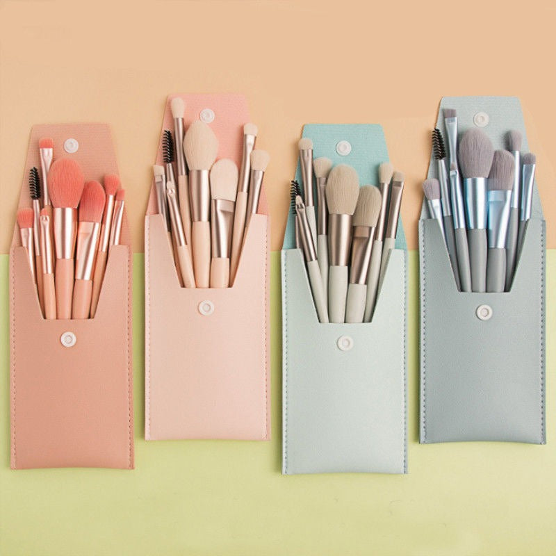 Macaron Makeup Brush Set, Complete Set of High-Quality Portable Makeup Brushes for Contouring and Concealing, Macaron Makeup Brush Set - image 1