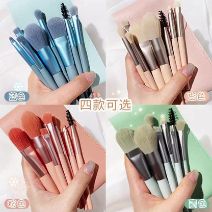 Macaron Makeup Brush Set, Complete Set of High-Quality Portable Makeup Brushes for Contouring and Concealing, Macaron Makeup Brush Set - image 2