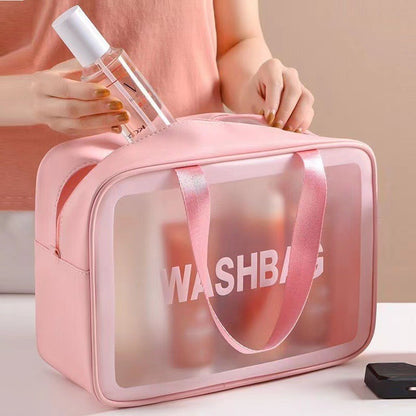 [0.01 Yuan Newcomer Benefit] Frosted Cosmetic Storage Bag, Toiletry Bag, Makeup Bag, Skincare Storage Pouch - image 1