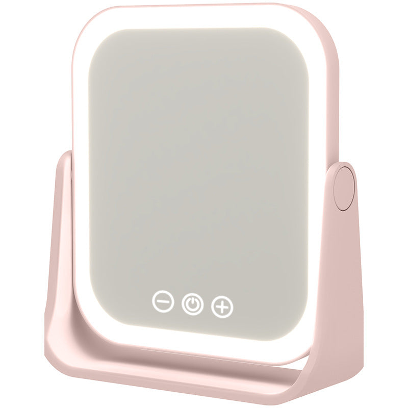 Led Makeup Mirror, Portable Mirror, Flipable Vanity Mirror with Light, Desktop Mirror with Supplementary Lighting for Dormitory and Office - image 5