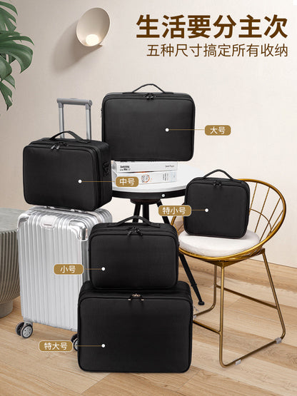 Large-Capacity Cosmetic Bag, Women's Portable Storage Bag, Professional Makeup Artist Makeup Suitcase, Oxford Cloth Makeup Brush Bag - image 4