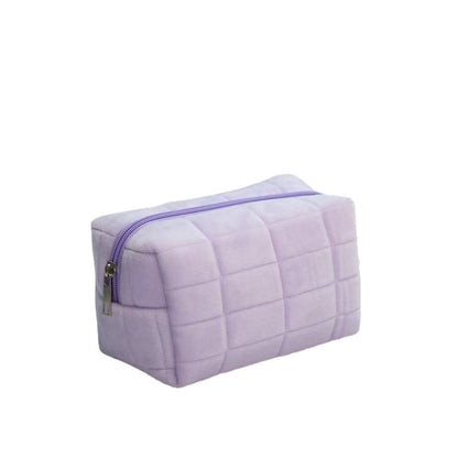 Cross-Border Suede Makeup Bag, One-Piece Minimum Order, High-End Storage Bag with Large Capacity, Portable and Stylish - image 5