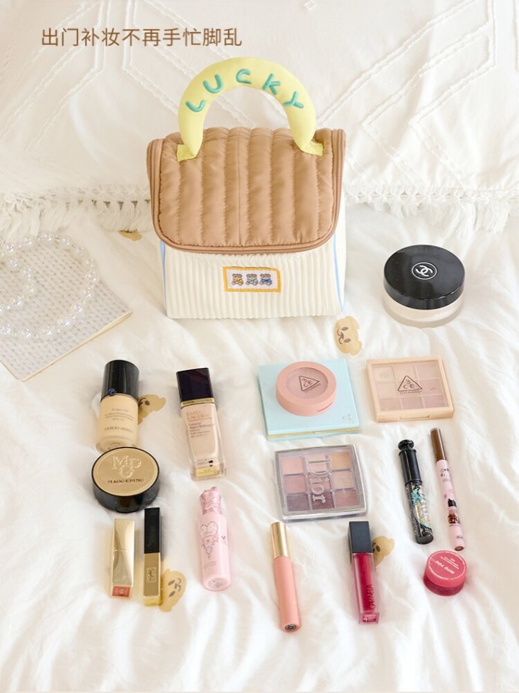 Cute Little House-Shaped Makeup Bag for Women, Large Capacity, Three-Dimensional Gift Bag, Portable Gift Bag, Toiletries Partitioned Storage Bag - image 4