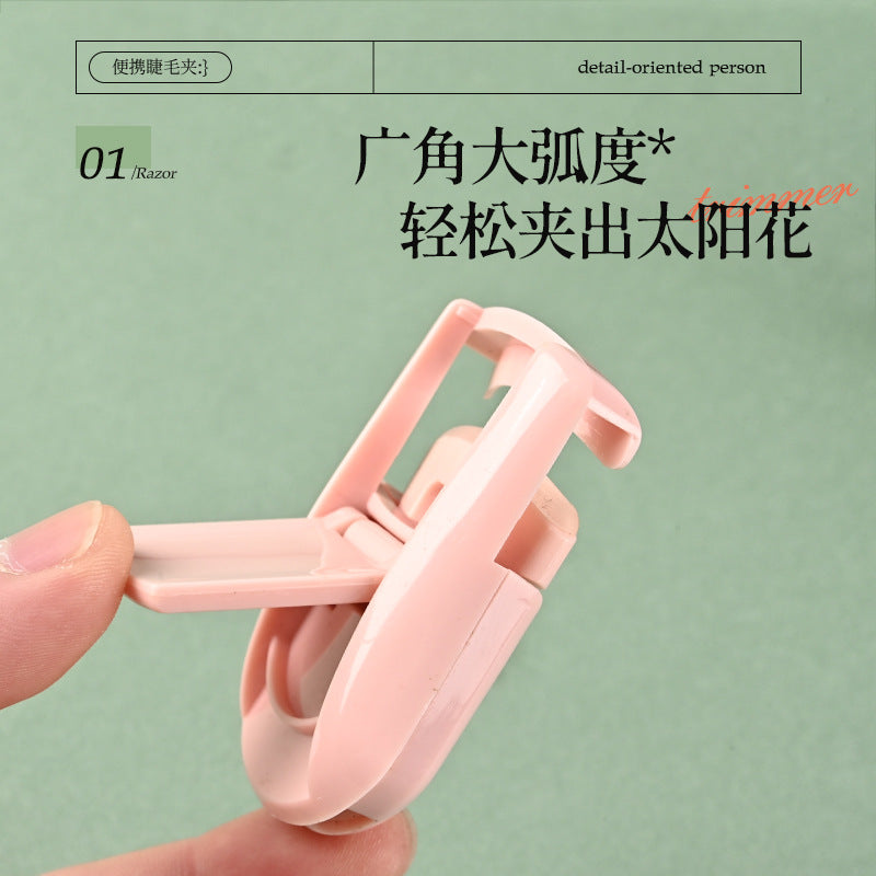 Long-Lasting Beauty Tools Mini Japanese-Style Mini Curling Eyelash Curler Tool Wide-Angle Eyelash Curler Set - image 2