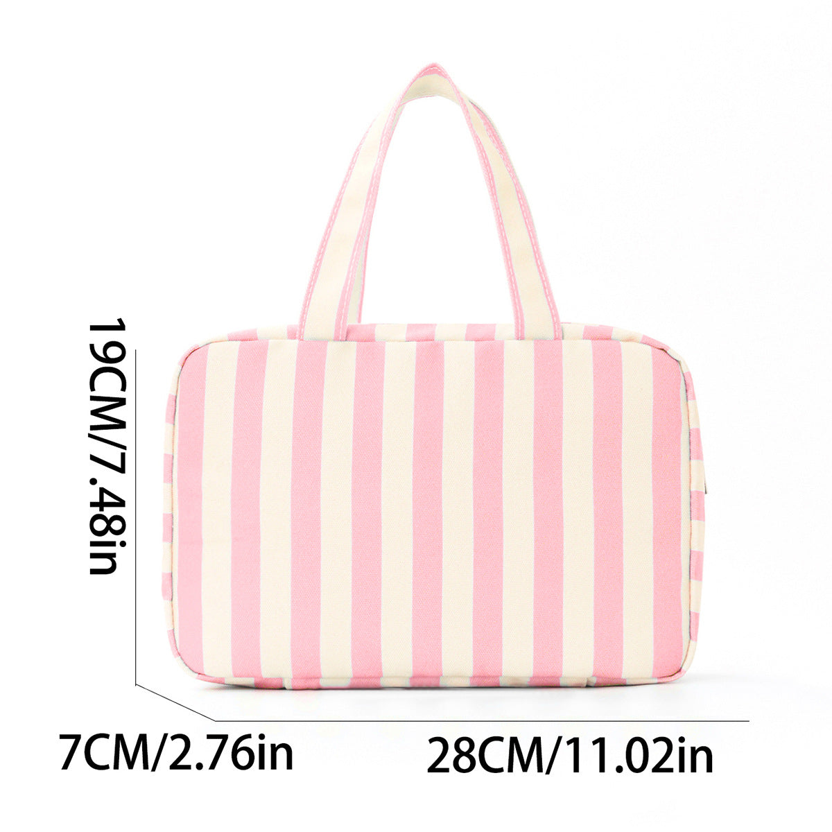 Cross-Border Bestseller 60% off Foldable Wet and Dry Separation Toiletry Bag Travel Portable Striped Makeup Bag Large Capacity Storage Bag - image 5