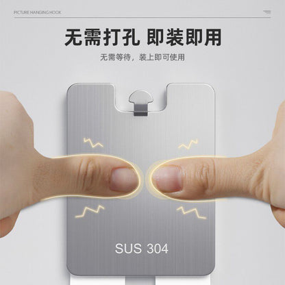 Cross-border strong adhesive, traceless, nail-free magic hook for wall decoration, room storage, adhesive hook for picture frames and photos, no drilling required - image 3