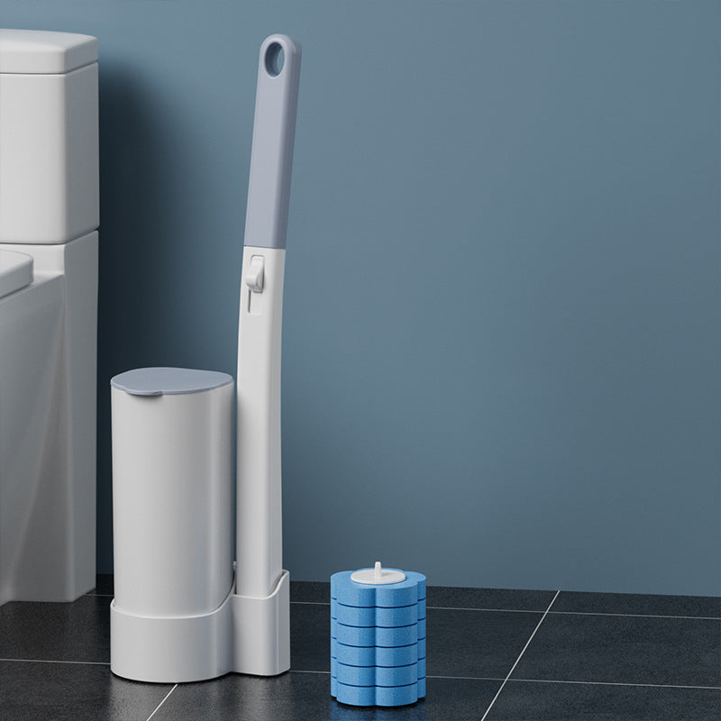 Disposable Toilet Brush Set Replacement Pads Cleaning Brush Nail-Free Wall-Mounted Toilet Brush Cleaning Without Dead Corners Toilet Brush - image 2