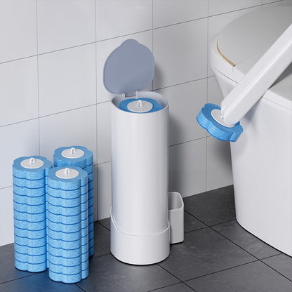 Disposable Toilet Brush Set Replacement Pads Cleaning Brush Nail-Free Wall-Mounted Toilet Brush Cleaning Without Dead Corners Toilet Brush - image 4