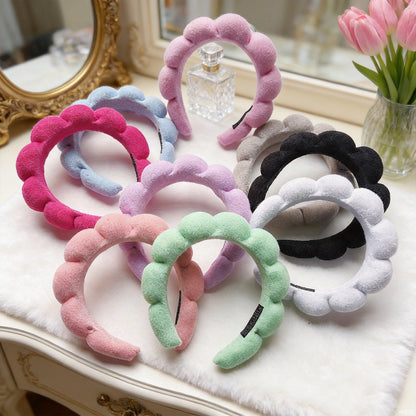 Cloud-Shaped Hairband, Braided Hairband for Women, Suitable for Washing Face and Makeup, High Crown Anti-Slip Hairband, Dual-Use, in Stock, Anti-Slip Makeup Hairband - image 1